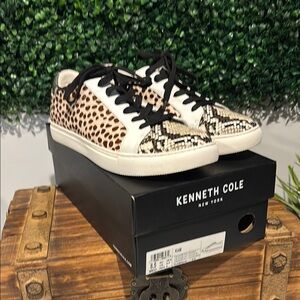 Kenneth Cole Women's Leopard and Snake Print Sneakers